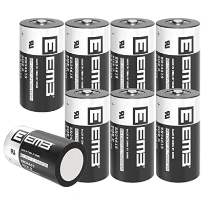 Abbildung von EEMB ER34615 D Cell 3.6V Lithium Batterie High Capacity Li SOCL₂ Nicht Wiederaufladbar LS 33600 SB D02 XL 205F für CNC Werkzeugmaschinen Programmierer, Spritzgussmaschinen, mehr(8)