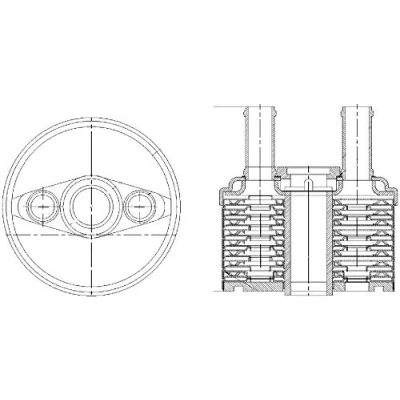 Abbildung von MAHLE ORIGINAL CLC 179 000S Ölkühler, Automatikgetriebe VOLKSWAGEN: Passat B6 Variant, GOLF 6, B7 Variant