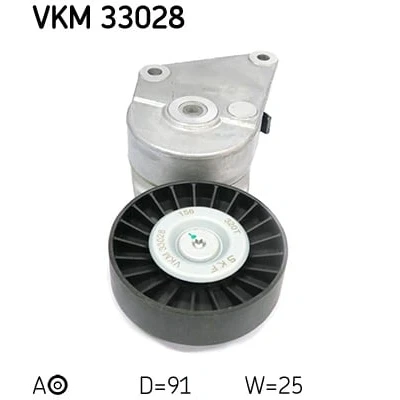 Abbildung von SKF VKM 33028 Spannrolle CITROËN: Berlingo / First I, XM II Schrägheck, Xsara Kombi, PEUGEOT: 306 Partner I Combispace, 406 Coupe