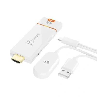 Abbildung von j5create ScreenCast 4K Wireless Display Adapter, unterstützt AirPlay &amp; Miracast, Cast vom Handy, Tablet oder Laptop, Plug an Play, Keine Wi Fi Verbindung erforderlich (JVAW76PRO)