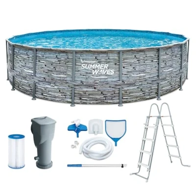 Abbildung von SummerWaves Framepool &quot;Elite Frame&quot;, (Set, 7 tlg.), ØxH: 549x132 cm