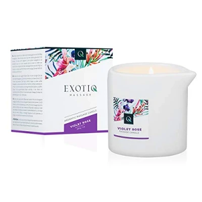 Abbildung von Exotiq Massagekerze Violet Rose 200g