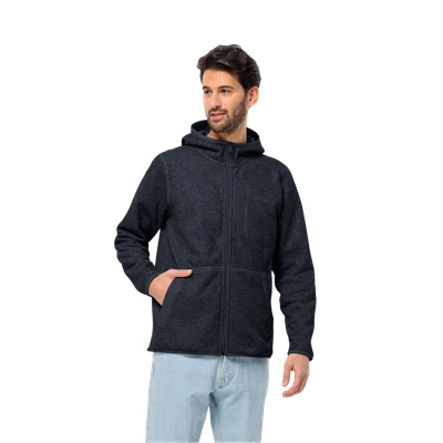 Abbildung von Jack Wolfskin Tannenspur Hooded Fleecejacke, Herren, Größe: Large, Night blue
