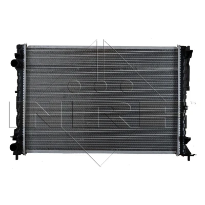Abbildung von NRF 58242 Kühler, Motorkühlung Aluminium 635 425 18 mit Anbauteilen Kühlrippen gelötet RENAULT: ESPACE 3, LAGUNA 1