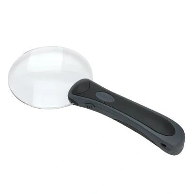 Abbildung von Carson RM 95 Lighted RimFree 2x Handlupe mit LED und ergonomischem Griff