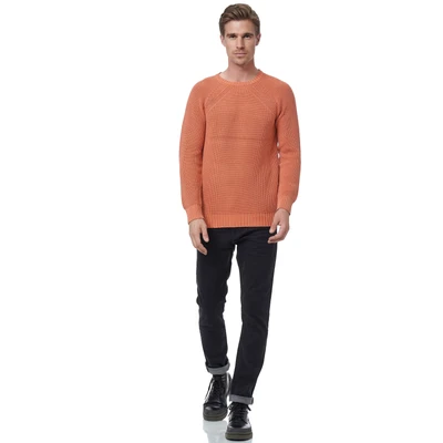 Abbildung von Rusty Neal Strickpullover, Herren, Größe: Large, Orange