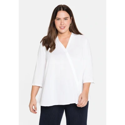 Abbildung von Sheego Bluse, Damen, Größe: 42, Weiß