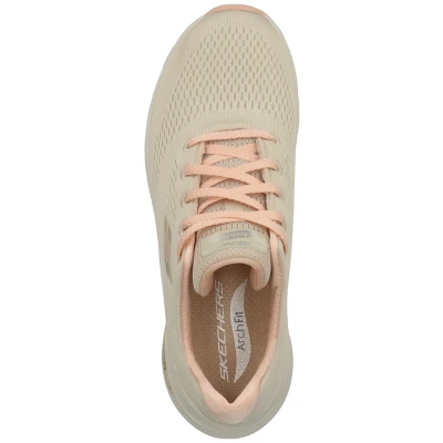 Abbildung von Skechers Damen Arch Fit Big Appeal sneakers, Natural Knit Mesh Coral Trim, 38.5 EU