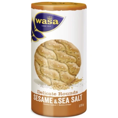 Abbildung von Wasa Knäckebrot Tasty Snacks Sesame &amp; Sea Salt rounds