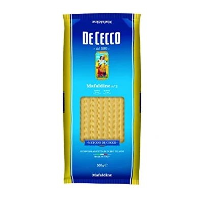 Abbildung von 24x Pasta De Cecco 100% Italienisch Mafaldine n. 2 Nudeln 500g + Italian Gourmet Polpa 400g