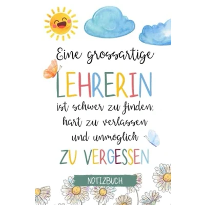 Abbildung von DANKE, DASS DU MEINE LEHRERIN BIST! NOTIZBUCH: A5 Notizbuch liniert für Lehrer besonderes Abschiedsgeschenk Kleines Dankeschön Lehrerinnen Danke sagen