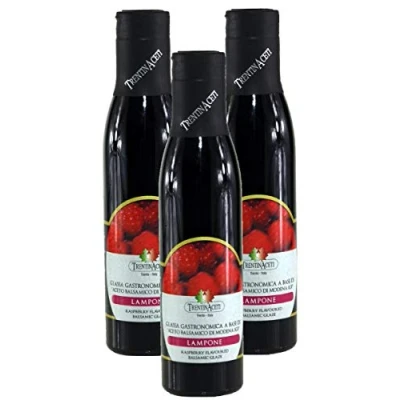 Abbildung von Himbeer Balsamico Creme mit Aroma aus Italien TrentinAcetia 300 ml Aceto Di Modena IGP Lampone Balsamicocreme
