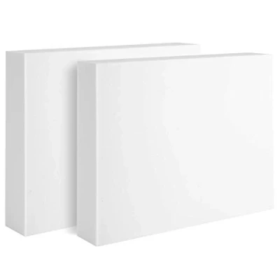 Abbildung von 2x Schall Absorberelement aus Basotect Schaumstoff Dämmung Akustikverbesserung 82,5x55x5cm