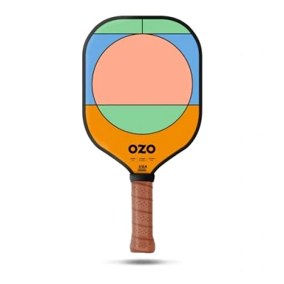 Abbildung von OZO Pickleball Jupiter Energia Chroma USAPA Zugelassener Power Schläger für fortgeschrittene Anfänger 12K Carbonfaser Oberfläche, Circle