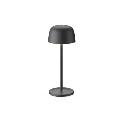 Abbildung von Lindby LED Akku Tischlampe Arietty, schwarz, Alu, 27cm, IP54