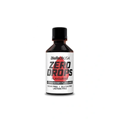 Abbildung von 3 x Biotech USA Zero Drops Flavouring, 50ml Flasche , Vanille (3er Pack)
