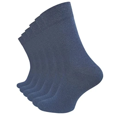 Abbildung von Cotton Prime Without Elastic Waistband Socken, Herren, Größe: 43 46, Blau