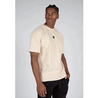 Abbildung von Gorilla Wear Dayton Tshirt print, Herren, Größe: Small, Beige