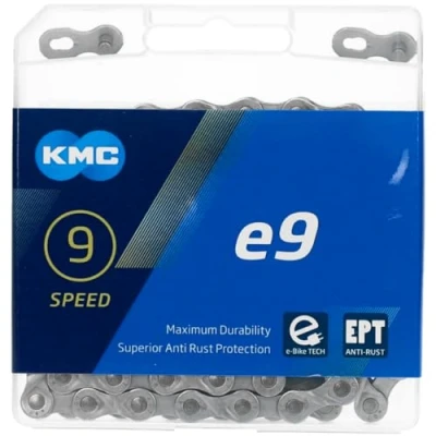 Abbildung von KMC Unisex Erwachsene e9 E EPT Bike 9 Fach Kette 1/2&quot; x11/128, 136 Glieder, Silber