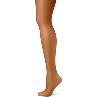Abbildung von Pretty Polly Damen Nylons 10d Gloss Tights Strumpfhose, 10 DEN, Black (Barely Black), Medium (3er Pack)