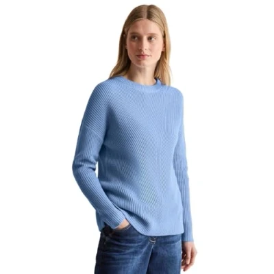 Abbildung von CECIL Damen B303142 Strukturpullover, Fresh Light Blue, XS EU