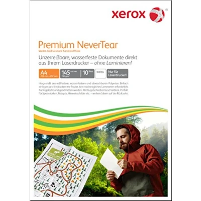 Abbildung von Xerox Premium NeverTear Kunststoffpapier 003R98127 A4 210 x 297 mm, 195 g/m² Spezialpapier für Laserdrucker und Kopierer 10 Blatt Weiß