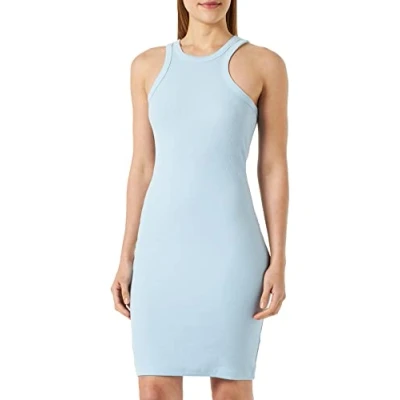 Abbildung von Noisy may Damen Nmmaya S/L Halter Neck Dress Kleid, Cerulean, S EU