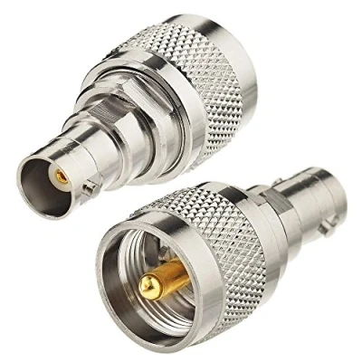 Abbildung von Eightwood BNC Female auf UHF Male Pl Stecker Walkie Talkie Handheld Radio Antenne Adapter 2 Stücke für Ham CB Funk MEHRWEG