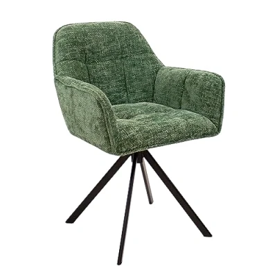 Abbildung von Kick Collection Drehstuhl Luc Grün Modern und Hochwertig Chenille Erhältlich in vielen Farben