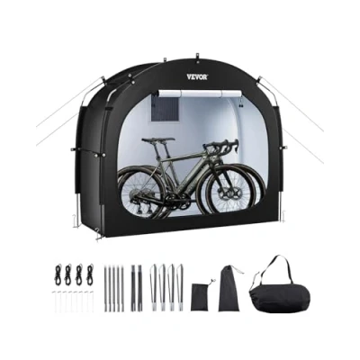 Abbildung von VEVOR Fahrradzelt Fahhrradgarage Fahrradschuppe für 1 2 Fahrräder 195x81x173cm