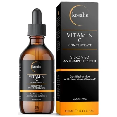 Abbildung von 100ml Vitamin C Serum mit Hyaluron, Niacinamide, E, Gesicht, Anti Falten Aging, Gesichtspflege Männer und Frauen