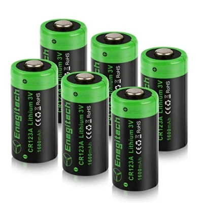 Abbildung von Enegitech CR123A 3V Lithium Batterie, 123A Einwegbatterien 1600mAh für Türschloss Fingerabdruck Rauchmelder Alarmsystem Taschenlampe Fernbedienung Spielzeug 6 Stück