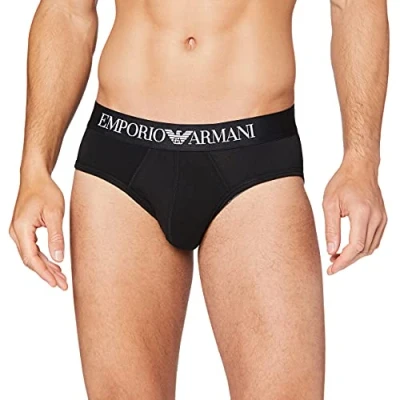Abbildung von Emporio Armani Underwear Herren Brief Iconic Logoband Slip, Weiß 1, M