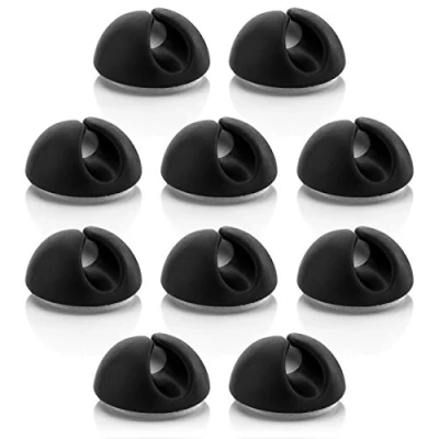 Abbildung von deleyCON 10x Kabelhalter Kabelführung Kabel Fixierung Clips TV Adapter