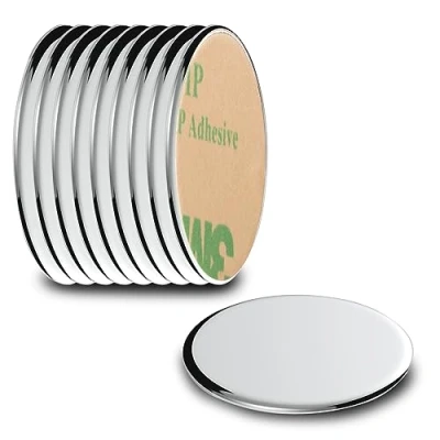 Abbildung von ECENCE Magnet Neodym Klebe Magnete 10x selbstklebend rund (10 St)