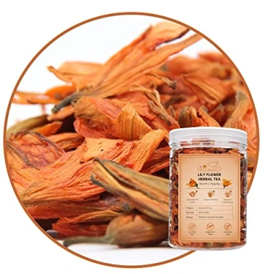 Abbildung von LWXLJMJZC Natürlicher Lilienblütentee, Teeblumen Lily Tea, Getrockneter Gesunder Lilienkräutertee 50g