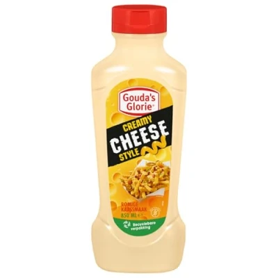 Abbildung von Gouda&#039;s Glorie Creamy Cheese Style vegane cremige Sauce mit Geschmack von Käse 850ml x 4