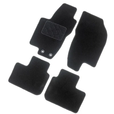 Abbildung von AutoStyle TM FI549 Fußmattensatz Textil vorne und hinten 4 schwarz