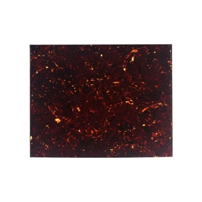 Abbildung von IKN 20X17cm Akustische Schlagbrettrohlinge Materialblatt Selbstklebende Backing Scratch Plate für Akustikgitarrenschnitt Pick Guard Größe, Brown Tortoise Shell
