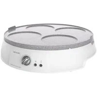 Abbildung von Cecotec Crepe Fun CrepeStone Twin, 1200 w Power und Antihaftbeschichtungsstein aus ökologischem Stein mit umkehrbarer Platte zur Zubereitung von Pfannkuchen oder 4