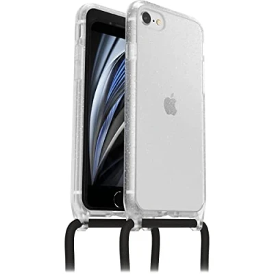 Abbildung von OtterBox React Necklace Hülle für iPhone 7/8/SE 2020/SE 2022, schützende mit Verstellbarer und Abnehmbarer Handykette,Getestet nach Militärstandard, Stardust, Keine Einzelhandelsverpackung