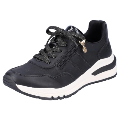Abbildung von Rieker Sneaker low, Damen, Größe: 36, Schwarz Schuhe