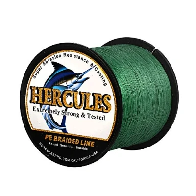 Abbildung von HERCULES Super Cast 100m 2000m Yards Geflochtene Angelschnur 10lb 300lb Test für Salzwasser Süßwasser PE Geflecht Fischdraht Superline 8 Stränge
