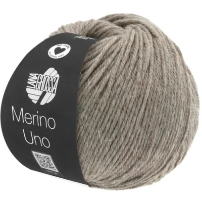 Abbildung von LANA GROSSA Merino Uno 0003 taupe Häkelwolle, 125 m