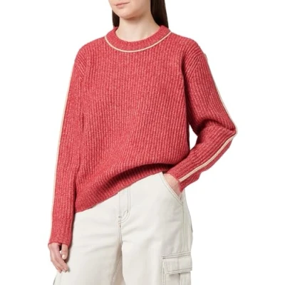 Abbildung von JJXX Jxleonora Strickpullover, Damen, Größe: Large, Cerise