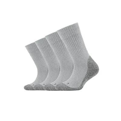 Abbildung von camano 4PACK Socken für Kinder, Größe: 23 26, Dark grey melange