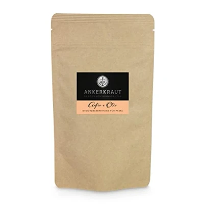 Abbildung von Ankerkraut Aglio e Olio, italienische Gewürzmischung für Pasta und klassische Spaghetti Nudeln, 120g im aromadichten Beutel