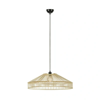 Abbildung von Pendellampe Tapa, Stecker, natur, Bambus, Ø 70 cm