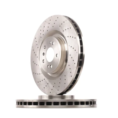Abbildung von BREMBO COATED DISC LINE 09.A960.21 Bremsscheibe 375 36 5 gelocht/innenbel. beschichtet hochgekohlt mit Schrauben MERCEDES BENZ: ML Klasse, GL, GLE SUV