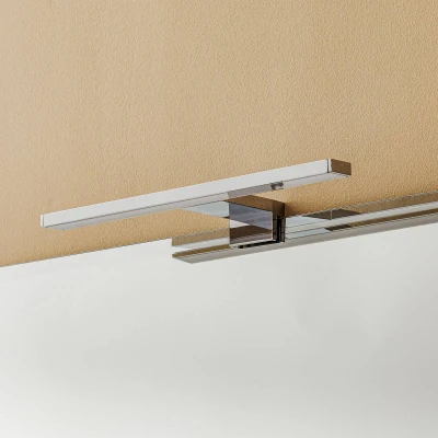 Abbildung von Briloner Leuchten LED Spiegelleuchte, Spiegellampe chrom, 500 Lumen, 4.000 Kelvin, IP44, Metall, 5 W, 300x103x36mm (LxBxH), Länge: 30cm